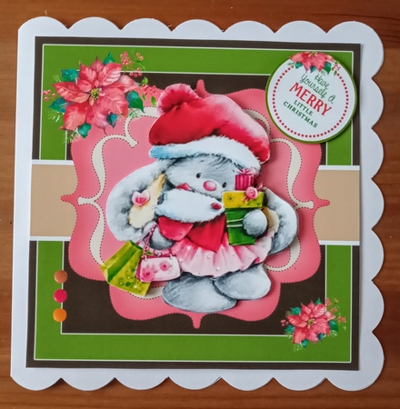 Cute Christmas Bunny 2 by Jackie Odonnell