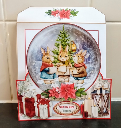 Cute 6x6 Christmas Snow Globe 05 Shaped Mini Page Kit by Jackie Odonnell