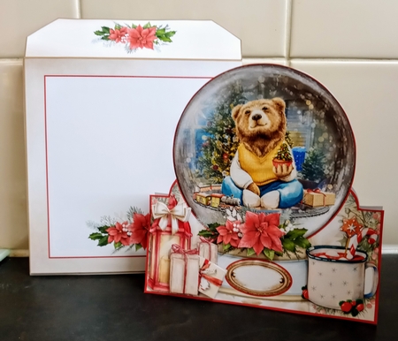 Cute 6x6 Christmas Snow Globe Bumper Mini Page Kits by Jackie Odonnell