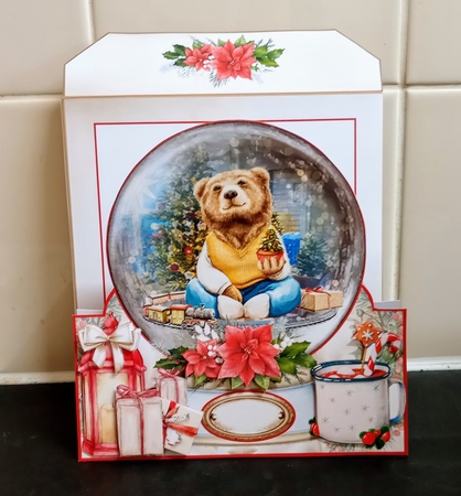 Cute 6x6 Christmas Snow Globe Bumper Mini Page Kits by Jackie Odonnell