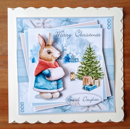 Daughter-Granddaughter Bunny Christmas Mini Kit by Jackie Odonnell
