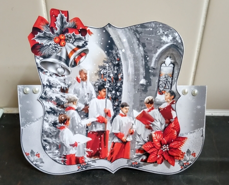 Christmas Choir Shaped Over The Edge Bumper #1    by Jackie Odonnell