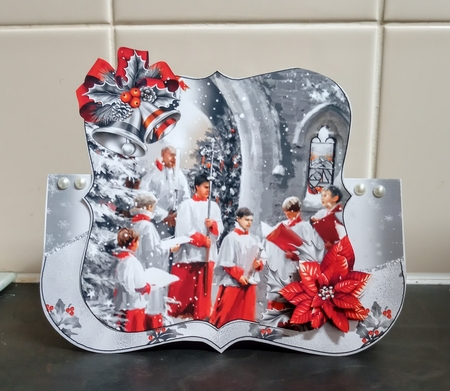 Christmas Choir Shaped Over The Edge Bumper #1    by Jackie Odonnell