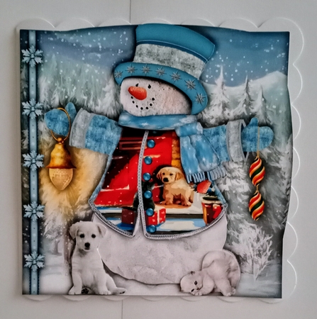 Scenic Snowman - 1 by Jackie Odonnell