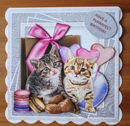 Sweet Birthday Kittens Mini Kit by Jackie Odonnell
