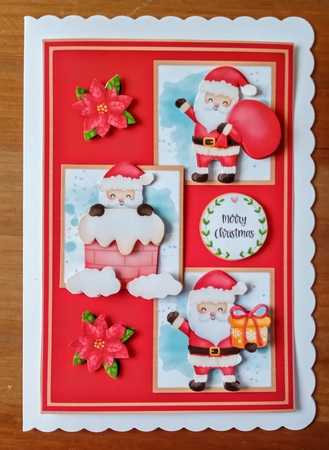 Santa card front by Jackie Odonnell