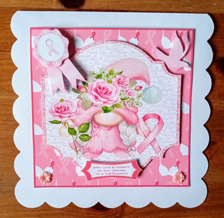 Breast Cancer Awareness Gnome 2 - Mini Kit by Jackie Odonnell