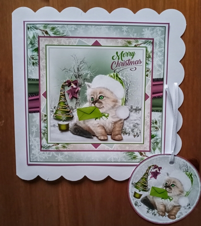 Kitty Christmas 04 Mini Page Kit by Jackie Odonnell