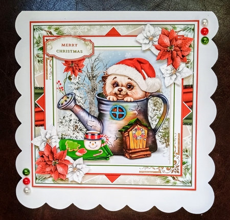 Cute Christmas Hedgehog Mini Page Kit by Jackie Odonnell