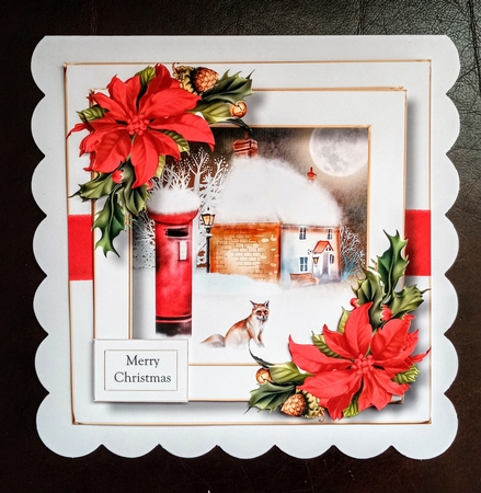 Festive nights - Post Box, Cottage & Fox by Jackie Odonnell