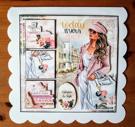 Satin & Lace Glam Mini Page Kit by Jackie Odonnell