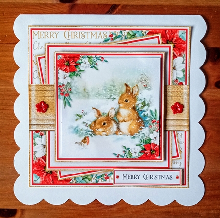 Christmas Animals Mix 7x7 inch Bumper Set by Jackie Odonnell