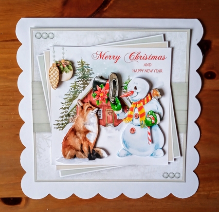Snowman and Fox Mini Kit by Jackie Odonnell