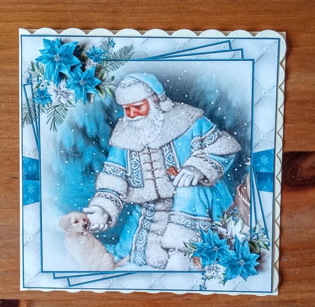 Blue Christmas 6X6 Topper Kit #1 by Jackie Odonnell