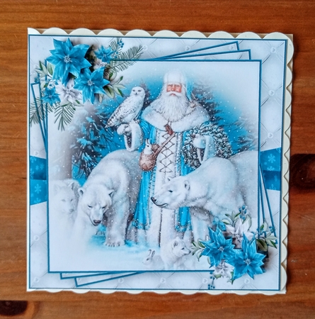 Blue Christmas 6X6 Topper Kit #1 by Jackie Odonnell