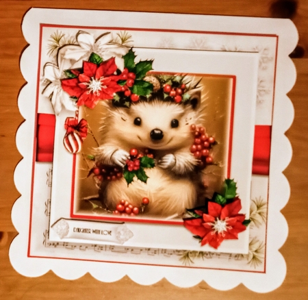 Holly Berry Hedgehog by Jackie Odonnell