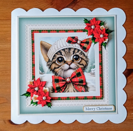 Christmas Kitten mini kit by Jackie Odonnell