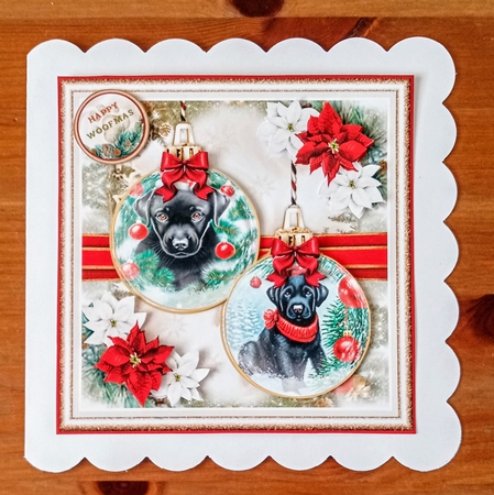Dog Lovers Christmas Baubles 03 Mini Page Kit  by Jackie Odonnell