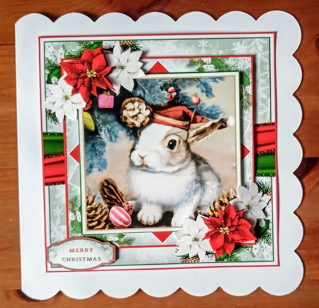 Cute Christmas Bunny 03 Mini Page Kit  by Jackie Odonnell