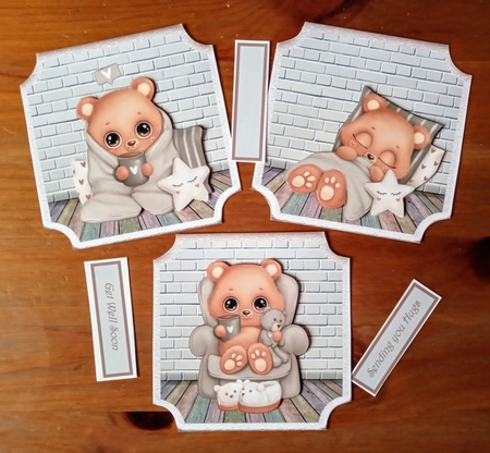 Get well bear toppers by Jackie Odonnell