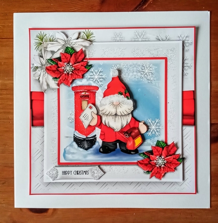 Santa Gnome Postie by Jackie Odonnell