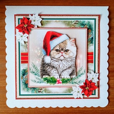 Christmas Cat Mini Page Kit by Jackie Odonnell