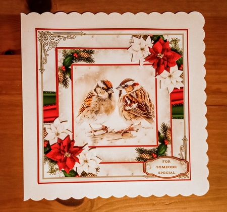 Christmas Sparrows Mini Page Kit by Jackie Odonnell
