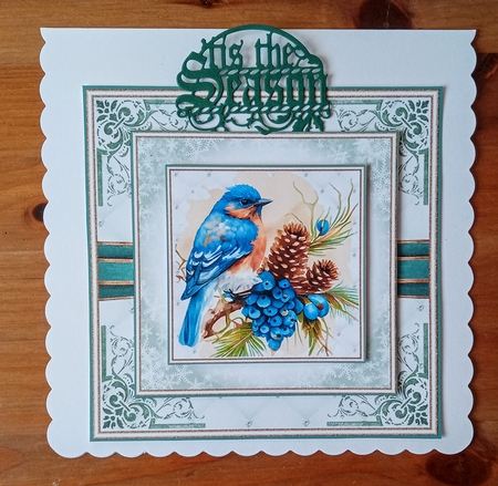 Christmas Bluebird Mini Page Kit by Jackie Odonnell