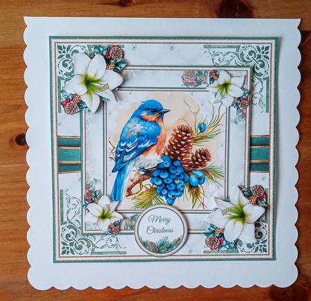 Christmas Bluebird Mini Page Kit by Jackie Odonnell