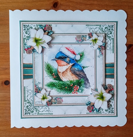 Christmas Swallow Mini Page Kit by Jackie Odonnell