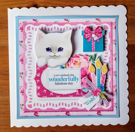 Birthday Kitten  fabulous Day 8x8 Mini Kit by Jackie Odonnell