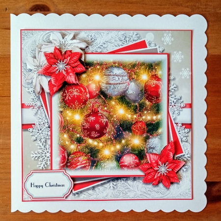 Christmas Tree Baubles And Lights by Jackie Odonnell