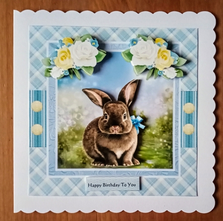Cute Brown  Birthday Bunny Mini Kit by Jackie Odonnell
