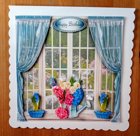 hyacinths in the window  by Jackie Odonnell