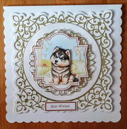 Toppers of cocker spaniel, Malamute and shepherd dogs by Jackie Odonnell