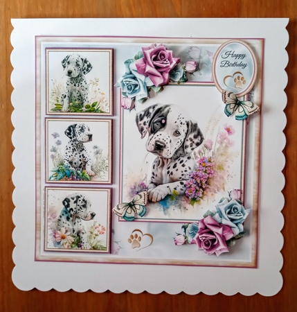 Dalmatian Puppy Collage Mini Page Kit by Jackie Odonnell