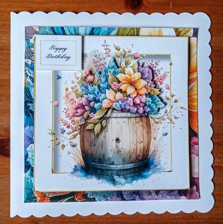 Beautiful Barrel Of Flowers 1 by Jackie Odonnell