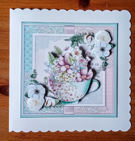 Tea and Flowers two by Jackie Odonnell