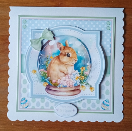 EASTER BUNNY GLOBES by Jackie Odonnell