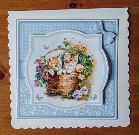 PUPPY & KITTEN BASKETS set 1 by Jackie Odonnell