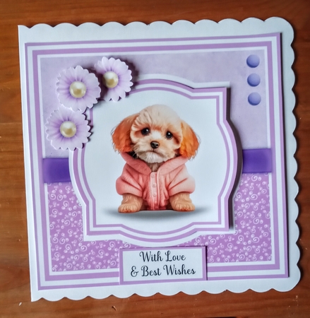 Puppies in Jumpers (4 card mini-kit) by Jackie Odonnell