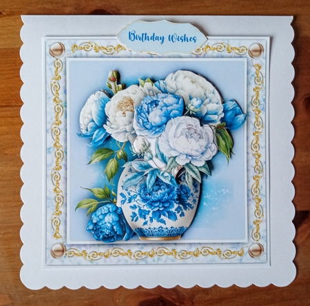 8x8 Mini Kit, Beautiful Vase of Peonys by Jackie Odonnell