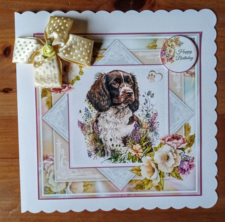 Floral Sprocker Spaniel Mini Page Kit by Jackie Odonnell