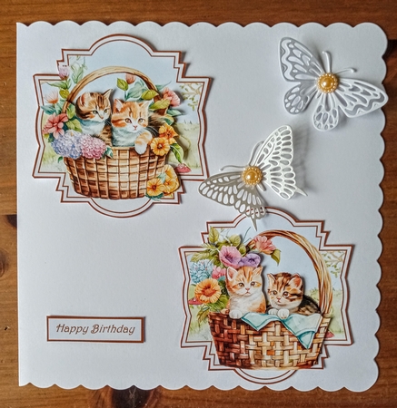 Kittens in a basket toppers by Jackie Odonnell