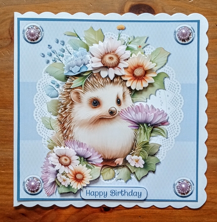 Floral Hedgehog by Jackie Odonnell