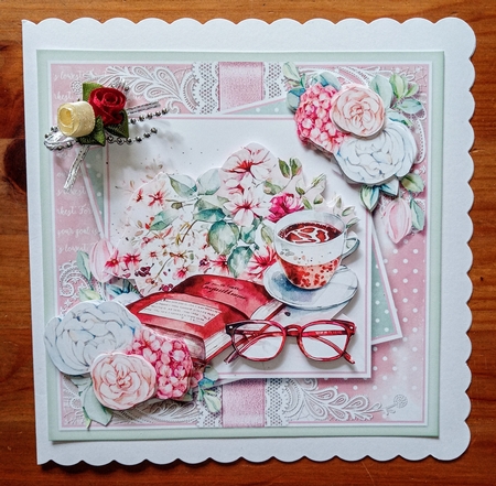 Flowers and books three by Jackie Odonnell