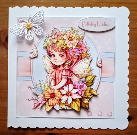 8X8 Mini Kit, Beautiful Flower Fairy Girl  1 by Jackie Odonnell
