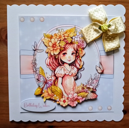 8X8 Mini Kit, Beautiful Flower Fairy Girl  2 by Jackie Odonnell