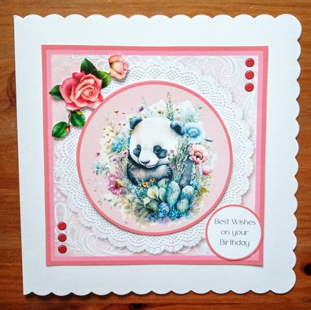 Cute Animals - Makes 6 Cards (7x7 inch square card kit) by Jackie Odonnell
