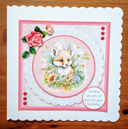 Cute Animals - Makes 6 Cards (7x7 inch square card kit) by Jackie Odonnell